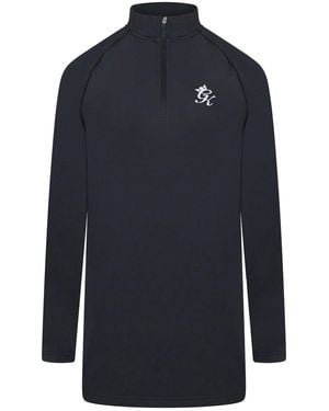 Gym King Energy Zipped Funnel Performance Tracksuit Top - Blue