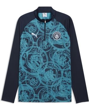 PUMA Manchester City Licensed Drill Top 2025 2026 - Blue