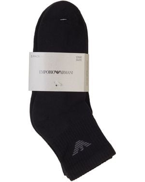 Emporio Armani Trainer Socks - Black