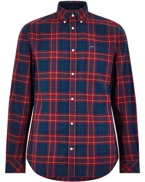 Barbour Broxburn Tailored-Fit Long-Sleeve Shirt - Blue