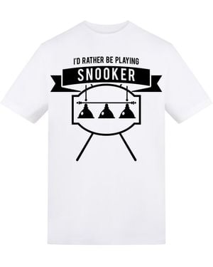 AWD Adults Printed Snooker Tee - Black