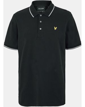 Lyle & Scott Tipped Short Sleeve Polo Shirt - Black
