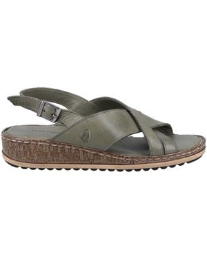 Hush Puppies Elena Cross Over Wedge Sandal - Green