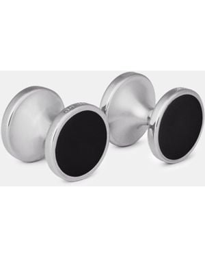HUGO Tokeep Round Cufflinks - Black