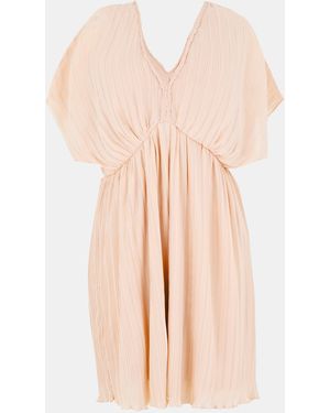 French Connection Fc Chathia V-Neck Mini Dress - Pink