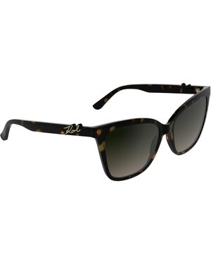 KARL LAGERFELD Modified Rectangle Sunglasses - Black
