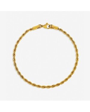 Inicio Waterproof Twist Rope Bracelet - Metallic
