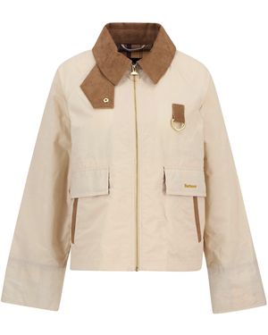 Barbour Icons Spey Showerproof Jacket - Natural