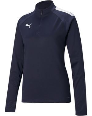 PUMA Teamliga 1/4 Zip Top W Drill - Blue