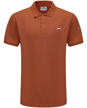 Slazenger 1881 Plain Polo Shirt - Brown