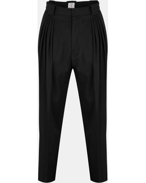 CASABLANCA Pleated Trousers - Black
