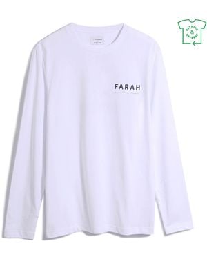 Farah Newland Long-Sleeve T-Shirt - Blue