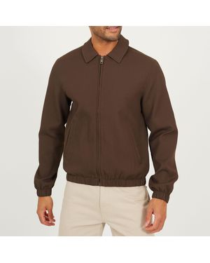 Brave Soul Harrington Jacket - Brown