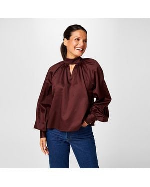 Biba Balloon Blouse - Red