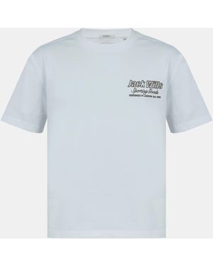 Jack Wills Jw Graphic Cotton Short Sleeve Crew Neck T-Shirt - Blue