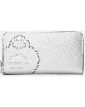 Tiffany & Co. 'S Large Zip-Around Coin Purse - White
