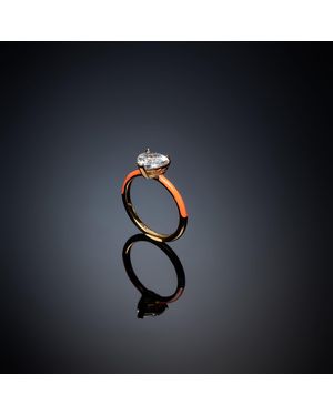 Chiara Ferragni Love High-Shine Band Ring - Blue