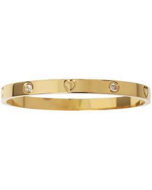Miso Motif Stainless Steel Bangle - Metallic