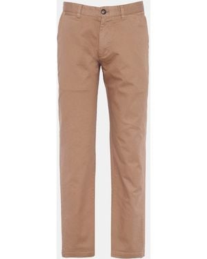 Barbour Washed Stretch Tailored Trousers - Brown