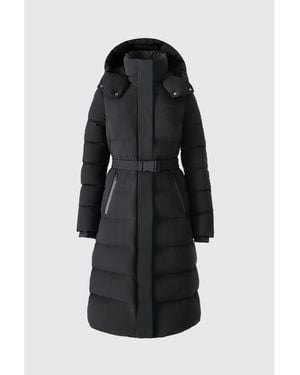 Mackage Coralia City Long Puffer Jacket - Black