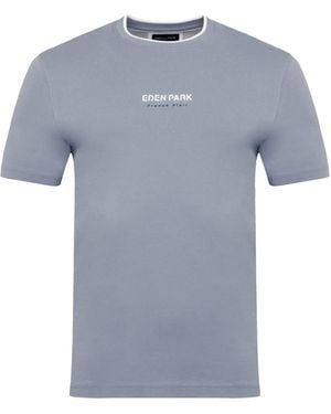 Eden Park Plain Short-Sleeved T-Shirt - Blue