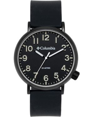 Columbia Trailbanks Silicone Rubber Strap Sports Watch - Black