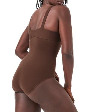 Spanx Sculpt Seamless Power High-Waisted Brief - Brown