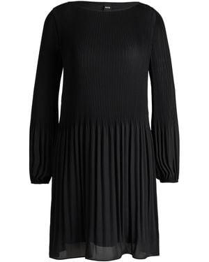 BOSS Dasie Skater Dress, Skater Dress Design - Black