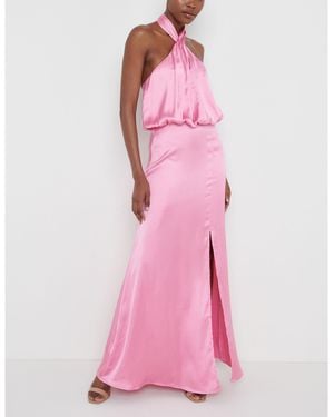 Pretty Lavish Halter Maxi Dress - Pink
