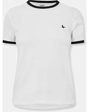 Jack Wills Trinkey Ringer T-shirt - White