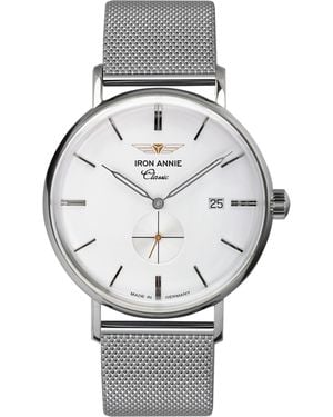 IRON ANNIE Stainless Steel Classic Analogue Quartz Watch - Metallic