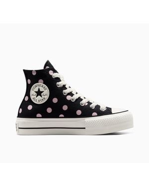 Converse Chuck Taylor All Star Lif Canvas High-Top Trainers - Black