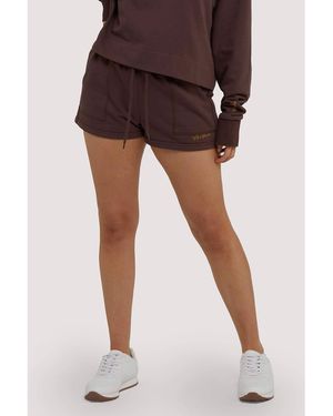 Wolf & Whistle Tie Waist Shorts - Brown