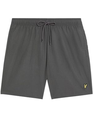 Lyle & Scott Plain Swim Shorts - Grey