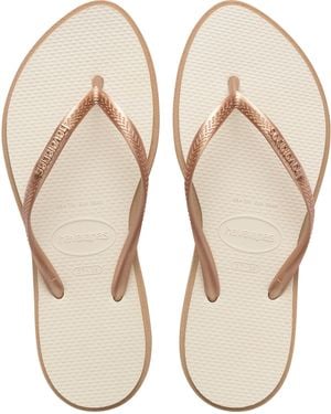 Havaianas Slim Point Flip Flops - Natural
