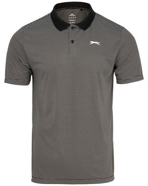 Slazenger 1881 Micro Stripe Golf Polo Shirt - Grey