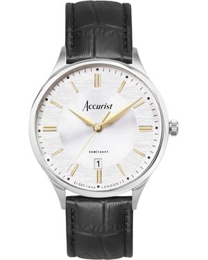 Accurist Classic Stainless Steel Classic Analogue Quartz Watch - Metallic