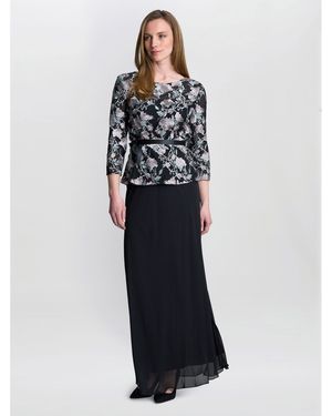 Gina Bacconi Brandy Embroidered Blouse With Tie Belt - Multicolour