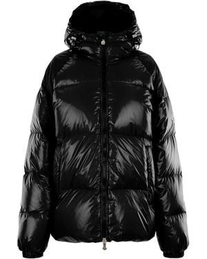 Pyrenex Sten Hooded Water-Repellent French Down Short Puffer Jacket - Black