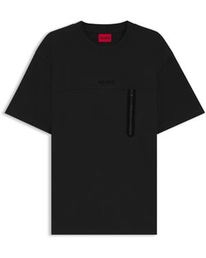 HUGO Dubi Short Sleeve Polo Shirts - Black
