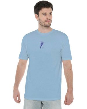 Other Bruce Lee 10000 Kicks T Shirt Light - Blue