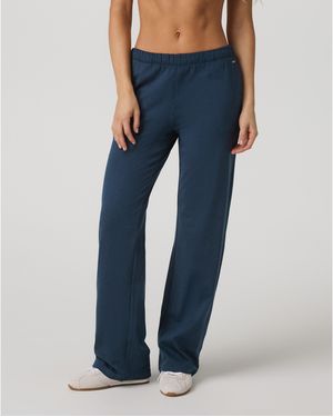 Vuori Halo Straight Leg Yoga Trousers - Blue
