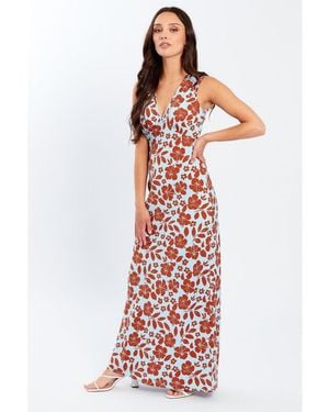 Wednesday's Girl V-Neck Maxi Dress - Red