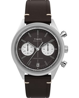 Timex Marlin Analogue Quartz Watch - Black