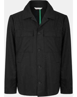 Ted Baker Selwyn Wool Overshirt - Black