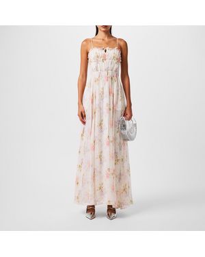 LoveShackFancy Santee Flowing Lightweight Maxi Dress - Pink