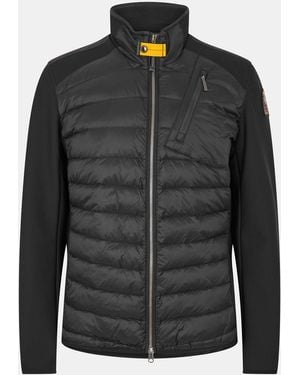 Parajumpers Jayden Duck Down Funnel Neck Short Puffer Jacket - Black