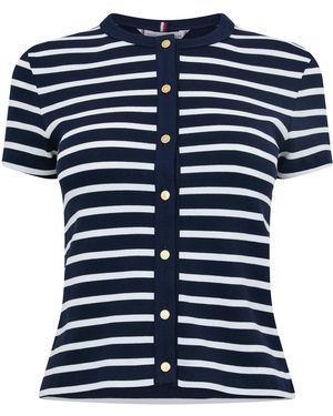 Tommy Hilfiger Button Slim Fit T-Shirt - Blue