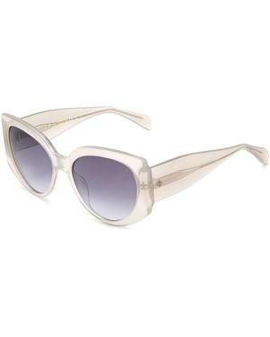 Rag & Bone Oval Sunglasses - White