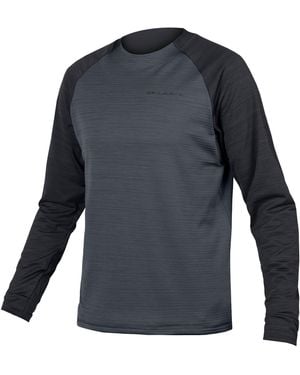 Endura Singletrack Fleece Long Sleeve Performance Cycling Jacket - Blue
